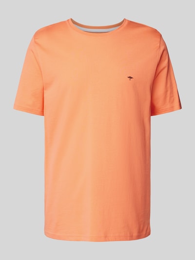 Fynch-Hatton T-Shirt mit Logo-Stitching Orange 2