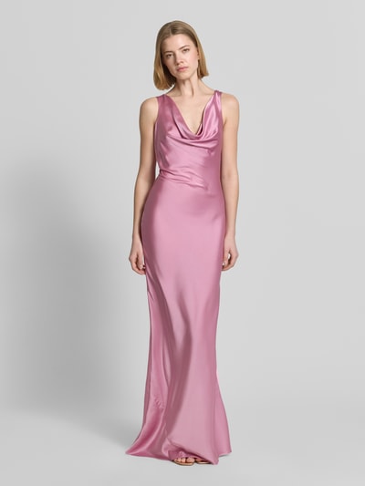 LUXUAR FASHION Abendkleid mit rückseitiger Schnürung Rosa 4
