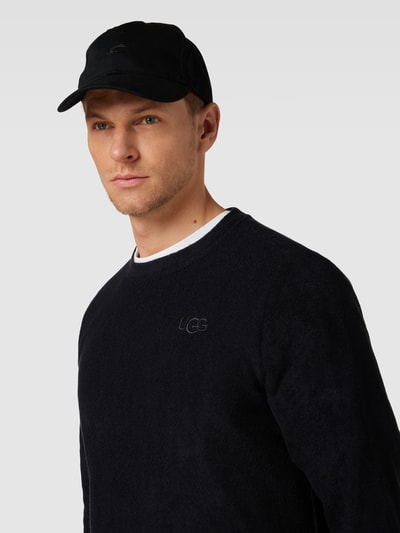 UGG Sweatshirt mit Label-Stitching Black 3