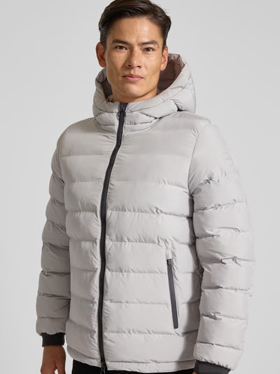 Geox Gewatteerd jack met capuchon, model 'SPHERICA' Zilver - 3