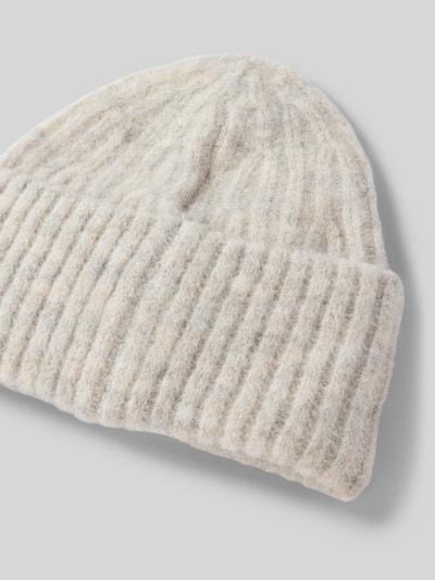 American Vintage Strickmütze mit Alpaka-Woll-Anteil Modell 'EAST' Hellgrau Melange 2