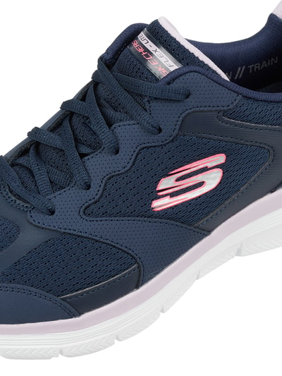 SKECHERS Sneakers van leer en textiel, model 'Flex Appeal 4.0' Marineblauw - 2