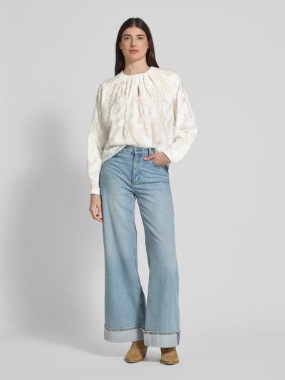 Drykorn Bluzka o kroju regular fit z okrągłym dekoltem model ‘SEETHA’ Biały 1