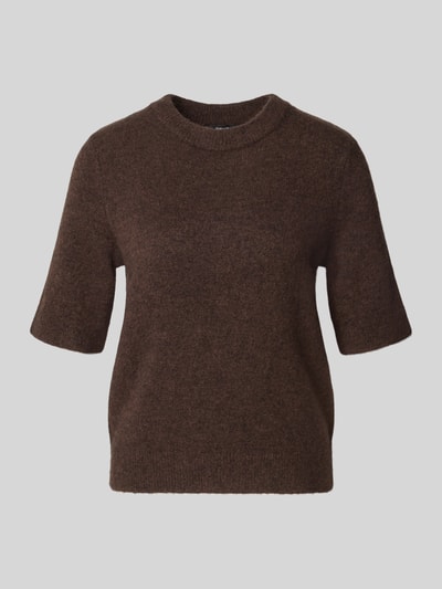 Produktfoto, brauner Regular Fit Pullover mit Woll-Anteil Modell 'Pimota' von OPUS, glatte Textur, Damen Pullover von OPUS