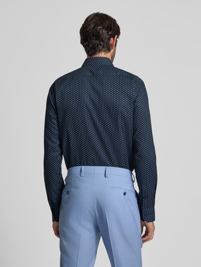 BOSS Koszula biznesowa o kroju regular fit z mieszanki bawełny Granatowy 5