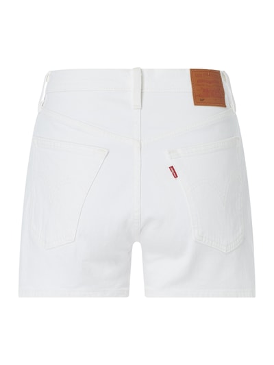 Levi's® High Rise Jeansshorts mit Stretch-Anteil Modell '501' Weiss 4