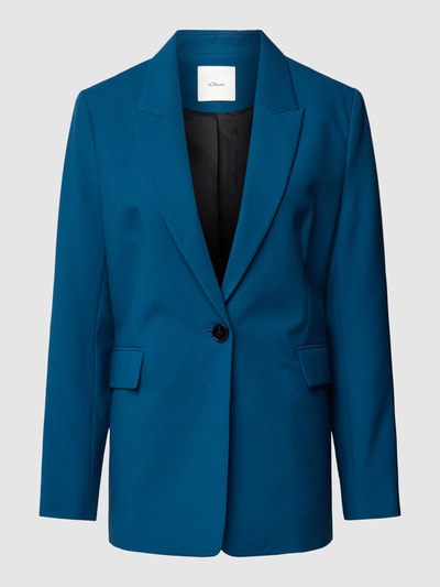 s.Oliver BLACK LABEL Blazer mit Pattentaschen Petrol 1