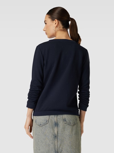 Tom Tailor Denim Sweatshirt met 3/4-mouwen Donkerblauw - 5