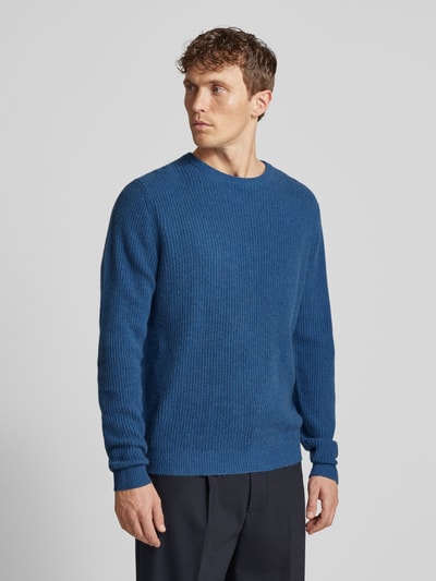 Fynch-Hatton Strickpullover mit Rundhalsausschnitt Hellblau 4