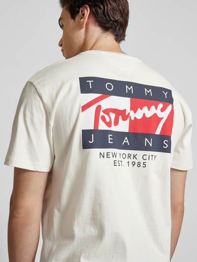 Tommy Jeans T-shirt met labelprint Wit - 3