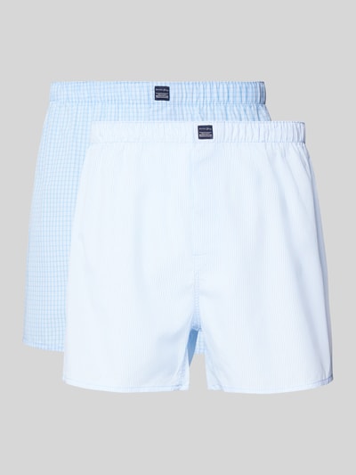 Christian Berg Men Relaxed fit boxershort met labelpatch in een set van 2 stuks Lichtblauw - 1