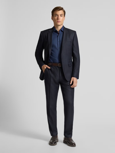 ETERNA Comfort Fit Business-Hemd mit Knopfleiste Marine 1