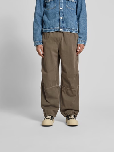 WON HUNDRED Trackpants mit elastischem Bund Khaki 4