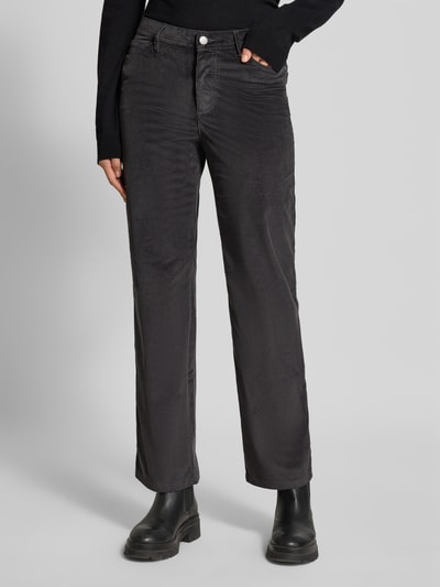 s.Oliver RED LABEL Regular fit corduroy broek met 5-pocketmodel Antraciet - 4