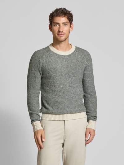 SELECTED HOMME Regular Fit Strickpullover mit Alpaka-Woll-Mix Modell 'RAI' Dunkelgruen 4