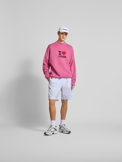 VETEMENTS Oversized Pullover mit Woll-Anteil Pink 1