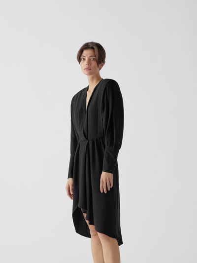 Iro Midikleid mit V-Ausschnitt Schwarz 4