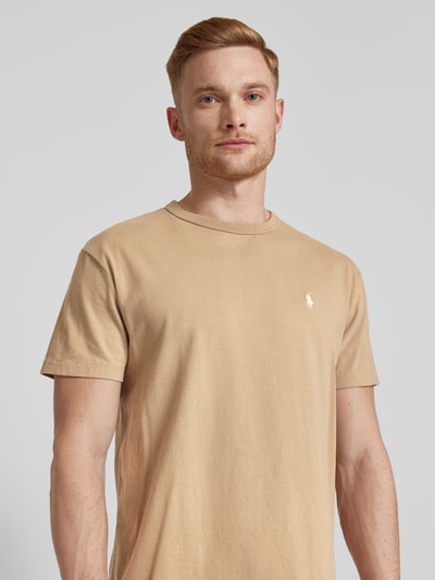 Polo Ralph Lauren T-Shirt mit Label-Stitching Khaki 3