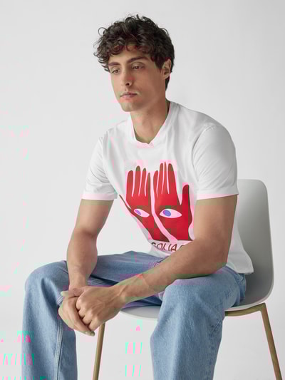 Dsquared2 T-Shirt mit Label-Print Weiß 6
