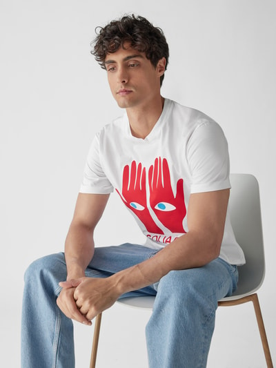 Dsquared2 T-Shirt mit Label-Print Weiss 6