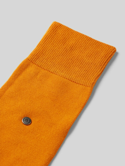 Burlington Sokken met labeldetail Oranje - 2