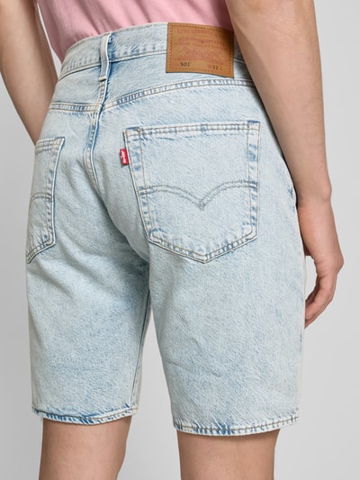 Levi's® Korte regular fit jeans in 5-pocketmodel, model '501' Jeansblauw - 3