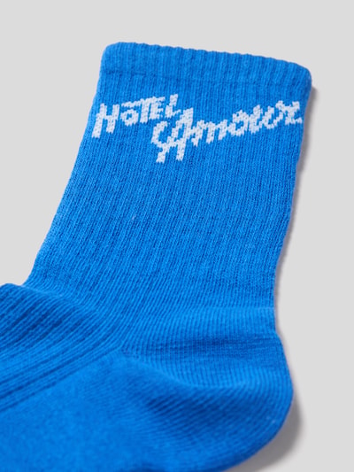 Produktfoto, Socken aus Baumwoll-Mix Modell 'MOLLY' von Selected Femme, Optik: Unifarben, Applikation: Label-Print, Bundabschluss: Elastisch, Materialverarbeitung: Feinstrick.