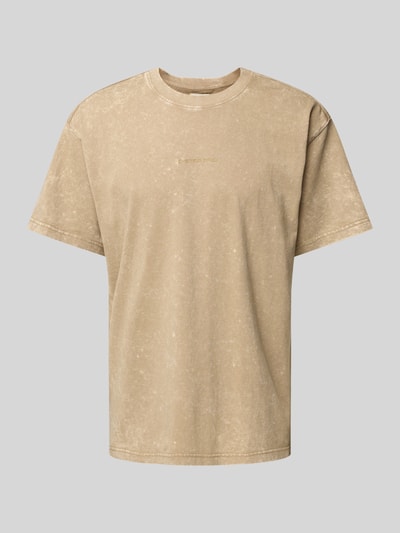 G-Star Raw T-shirt met labelprint Beige - 2