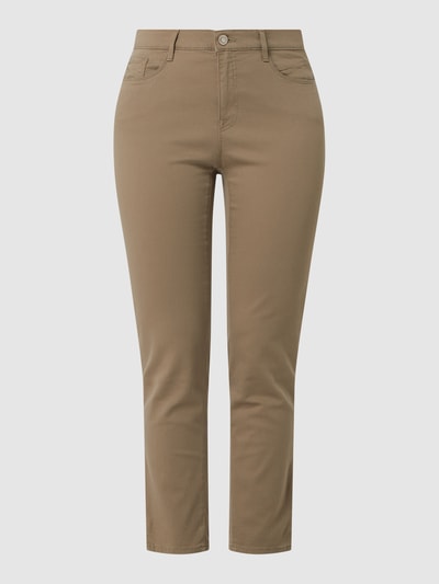 Brax Slim Fit Cropped Jeans mit Stretch-Anteil Modell 'Mary' Khaki 2