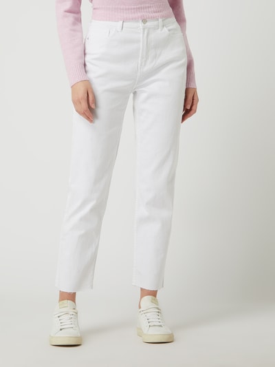 Only Cropped Jeans mit Stretch-Anteil Modell 'Emily' Weiss 4