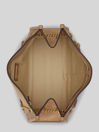 Lauren Ralph Lauren Henkeltasche mit Schulterkette aus Rindsnappa Camel 4