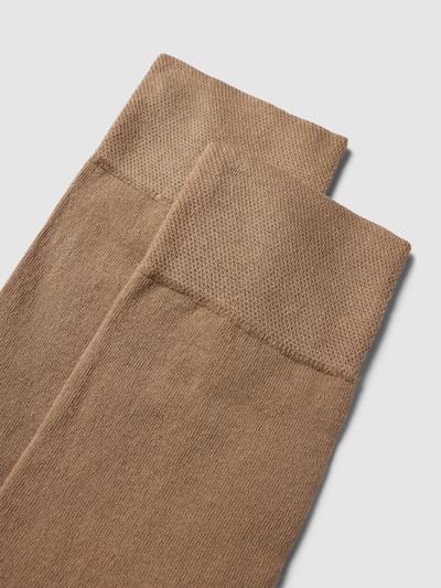 Christian Berg Men Socken mit elastischen Bündchen im 2er-Pack Taupe 2