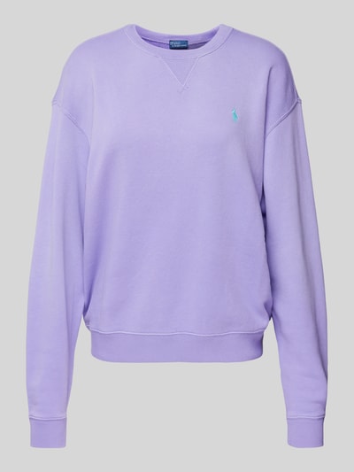 Polo Ralph Lauren Sweatshirt mit Logo-Stitching Lila 2