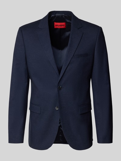 HUGO Regular Fit Anzugsakko mit Woll-Anteil Modell 'ARTI' Marine Melange 1