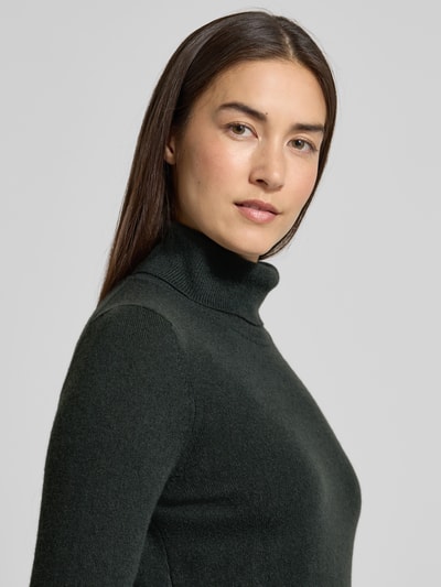 Christian Berg Woman Gebreide pullover van puur kasjmier Donkergroen - 3