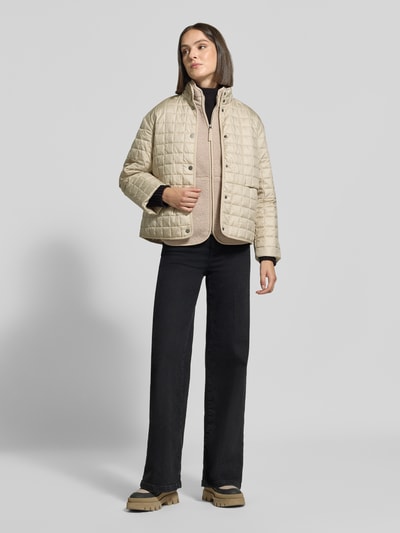 Didriksons Regular Fit Jacke in Stepp-Optik mit Stehkragen Modell 'Alba' Offwhite 1