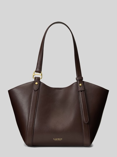 Lauren Ralph Lauren Henkeltasche aus echtem Kalbsleder Modell 'TASHA' Dunkelbraun 2