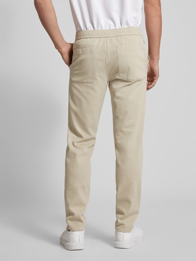 Mmx Stoffen broek met tunnelkoord, model 'Jupiter' Beige - 5