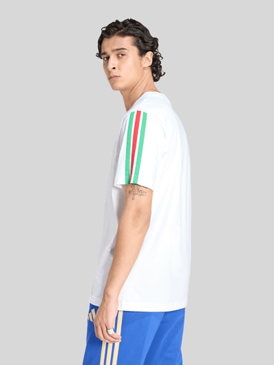 adidas Sportswear T-shirt trykotowy z czystej bawełny 'ITALIA' Biały 5