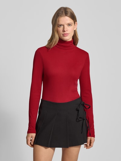 Marc O'Polo Denim Slim Fit Rollkragenpullover aus Baumwoll-Mix Rot 4