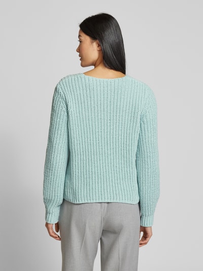 monari Strickpullover mit gerippten Abschlüssen Mint 5