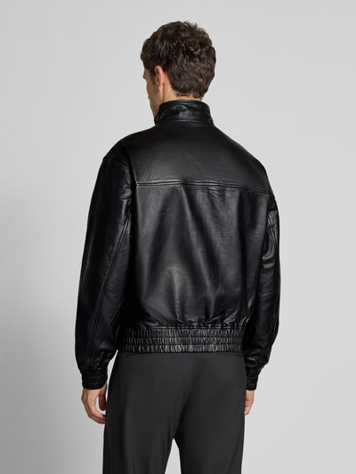 SELECTED HOMME Regular Fit Lederjacke aus echtem Lammleder Modell 'JOSEF' Black 5