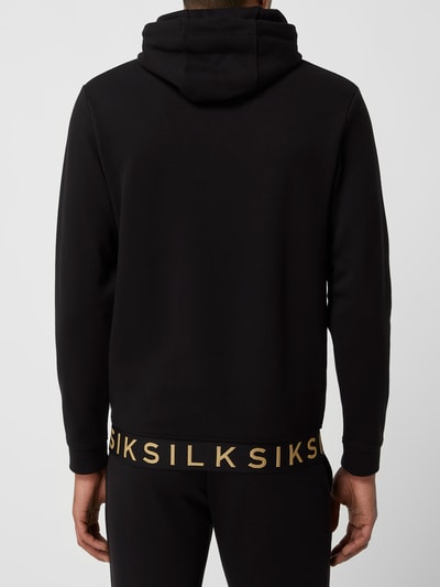 SIK SILK Hoodie mit Känguru-Tasche Black 5