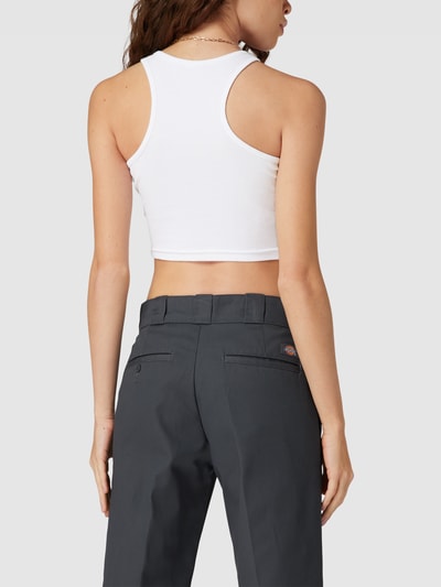 URBAN CLASSICS Crop Top in Ripp-Optik Weiss 5