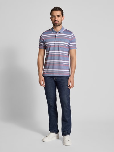 RAGMAN Regular Fit Poloshirt mit Brusttasche Blau 1