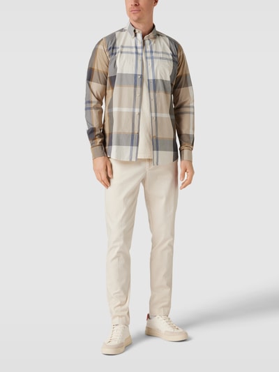 Barbour Freizeithemd mit Allover-Muster Modell 'HARRIS' Sand 1