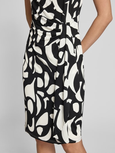 Vera Mont Knielanges Cocktailkleid in Wickel-Optik Black 3