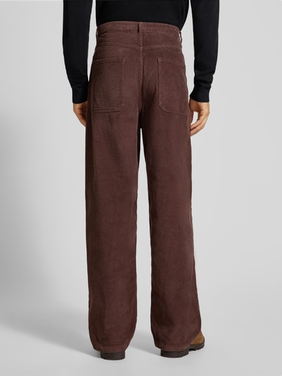 REVIEW Corduroy broek met 5-pocketmodel Donkerbruin - 5