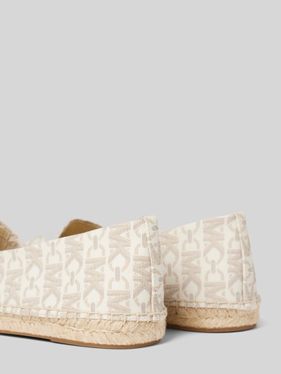 MICHAEL Michael Kors Espadryle ze wzorem z logo na całej powierzchni model ‘KENDRICK’ Beżowy 2