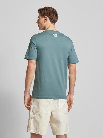 Jack & Jones T-shirt z nadrukiem z logo model ‘CONEO’ Oceaniczny 5